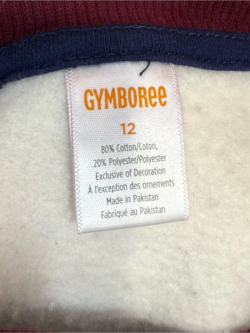 Gymboree Llama Sweatshirt Boys Size 12 Cream Navy Raglan Winter Holiday